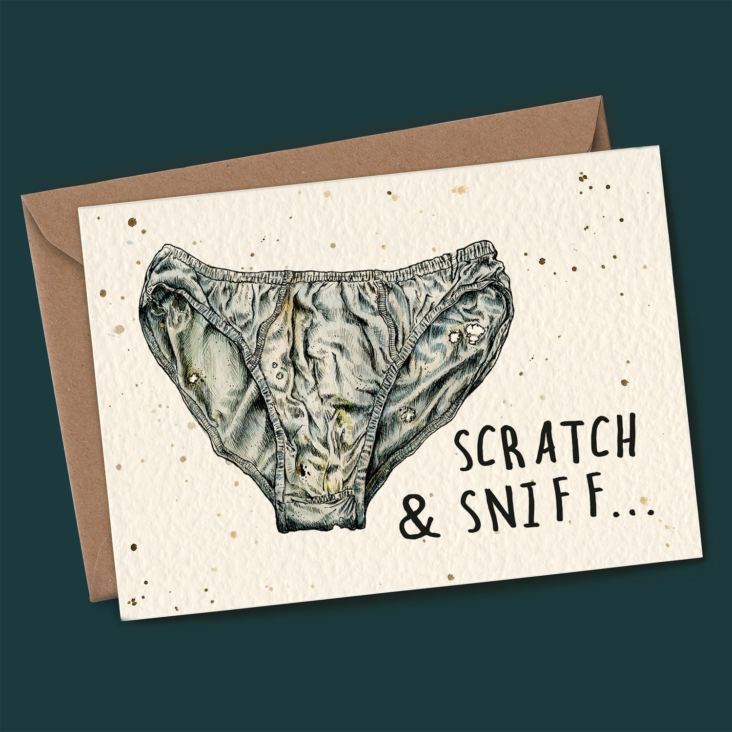 Scratch and Sniff Card | Rude Brother Card | Bewilderbeest