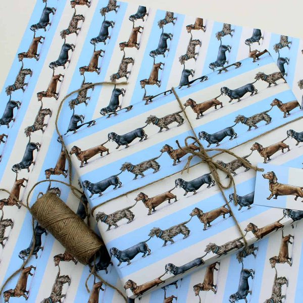 Sausage Dogs Gift Wrap Sheet