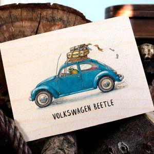Volkswagen Beetle Wood Print