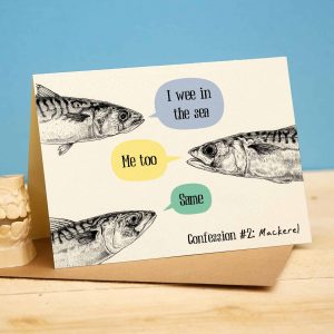 Mackerel Confession Card