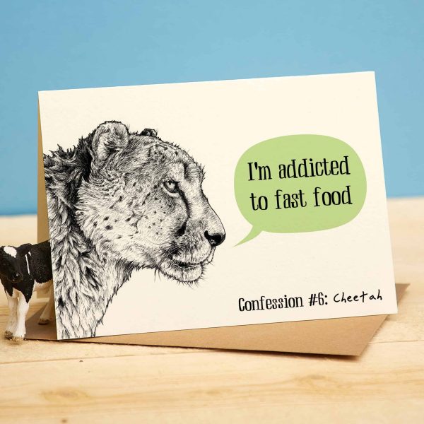 Cheetah Confession Card