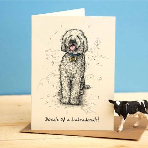 Doodle of A Labradoodle Card