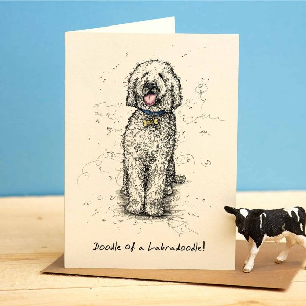 Doodle of A Labradoodle Card