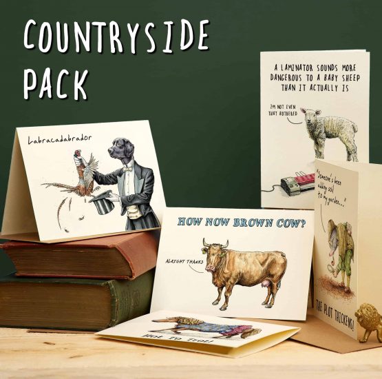 countryside themed pack of cards