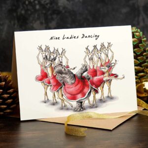 Nine Ladies Dancing Card