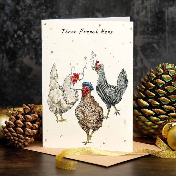 Three French Hens Card