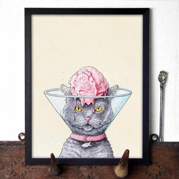 Ice Cream ‘Cone Of Shame’ Print (Large)